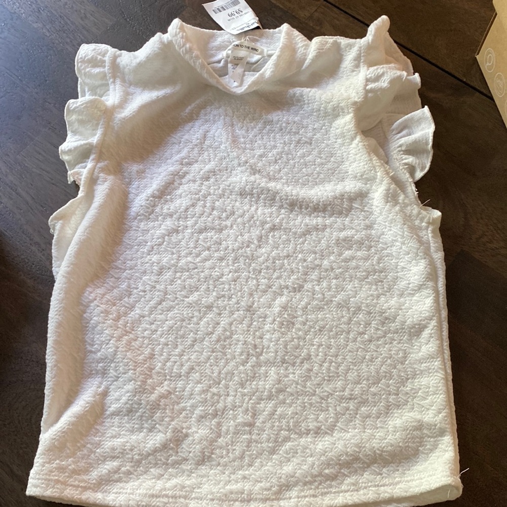 White tank dress blouse